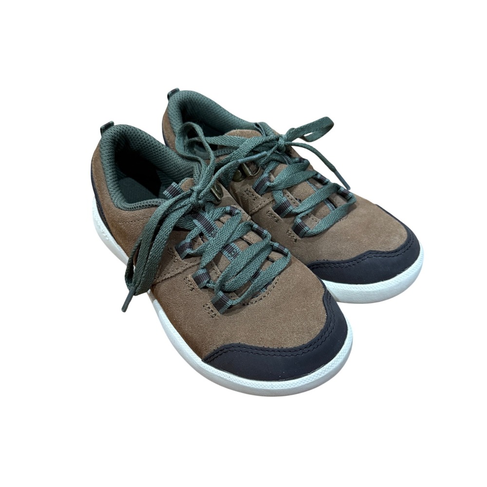 Merrell Freewheel Lace Sneaker Brown Olive Green Kids Size 12M Casual School